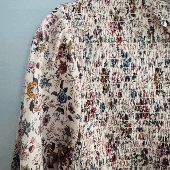 Veronica Beard Kali Floral Blouse Romantic Chic Ivory Multicolor Size 0 - Picture 6 of 8